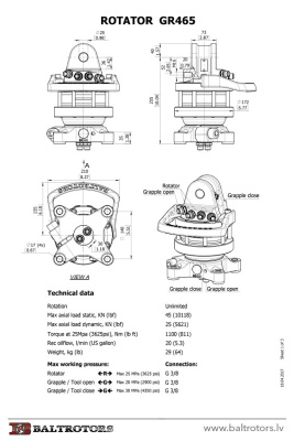 Ротатор Baltrotors GR465